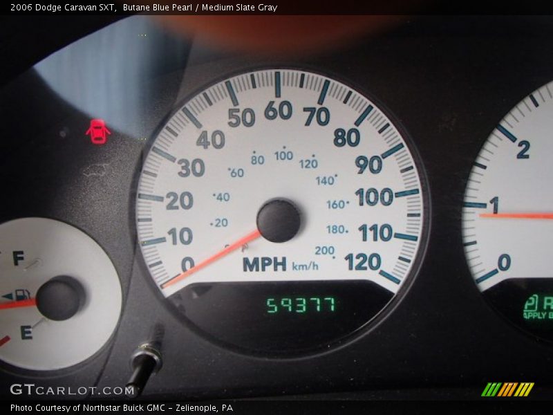 Butane Blue Pearl / Medium Slate Gray 2006 Dodge Caravan SXT
