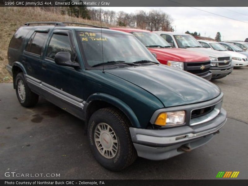 Emerald Green Metallic / Gray 1996 GMC Jimmy SLS 4x4