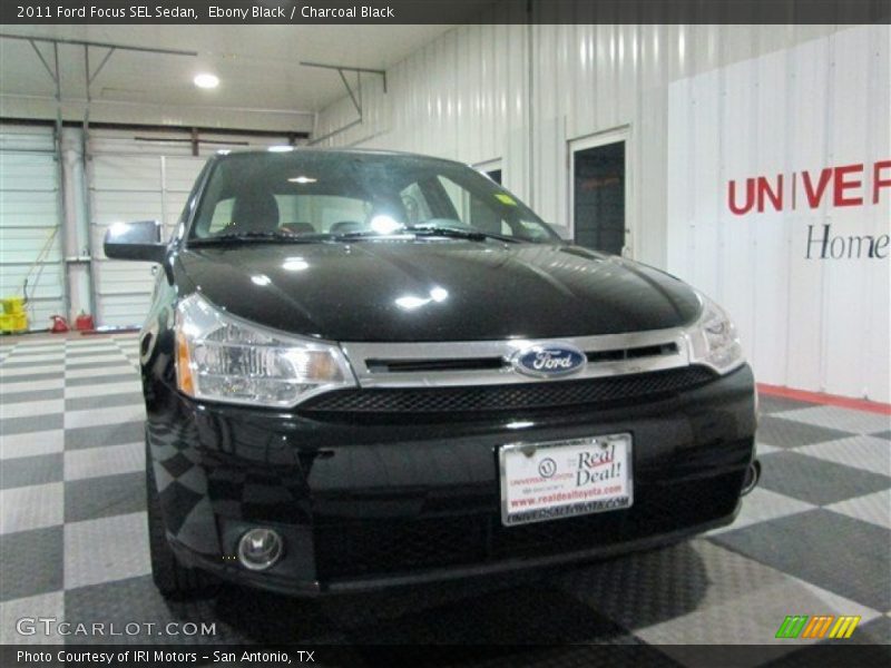 Ebony Black / Charcoal Black 2011 Ford Focus SEL Sedan