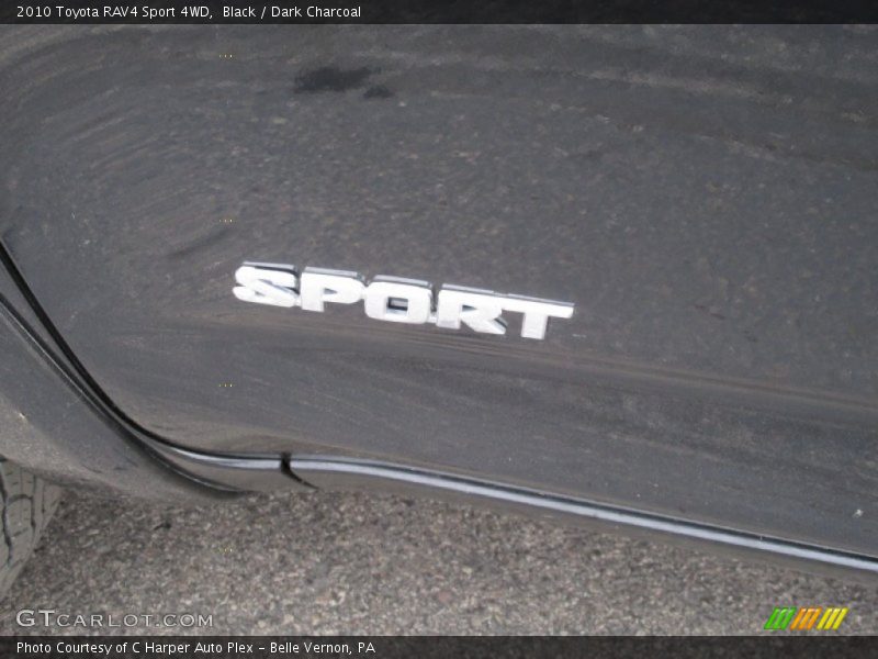 Black / Dark Charcoal 2010 Toyota RAV4 Sport 4WD