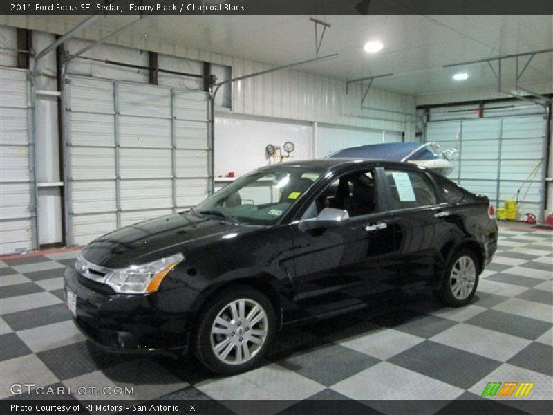 Ebony Black / Charcoal Black 2011 Ford Focus SEL Sedan