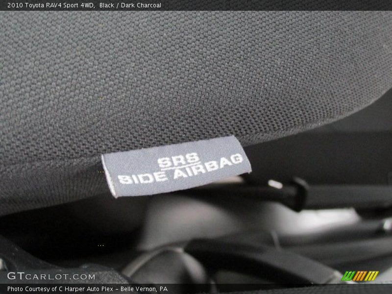 Black / Dark Charcoal 2010 Toyota RAV4 Sport 4WD