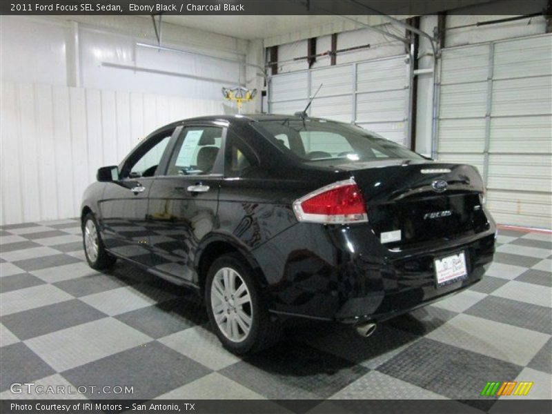 Ebony Black / Charcoal Black 2011 Ford Focus SEL Sedan