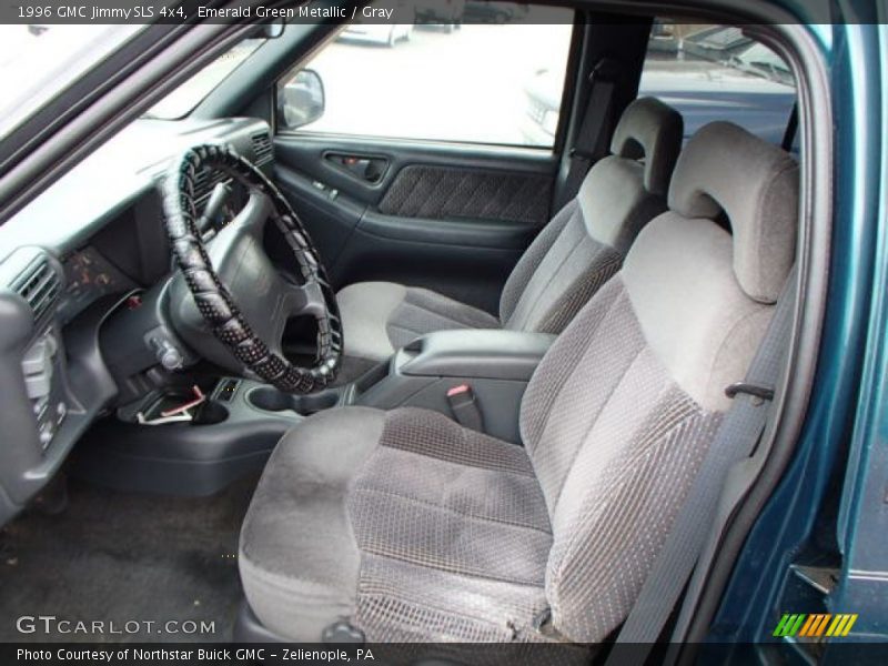 Emerald Green Metallic / Gray 1996 GMC Jimmy SLS 4x4