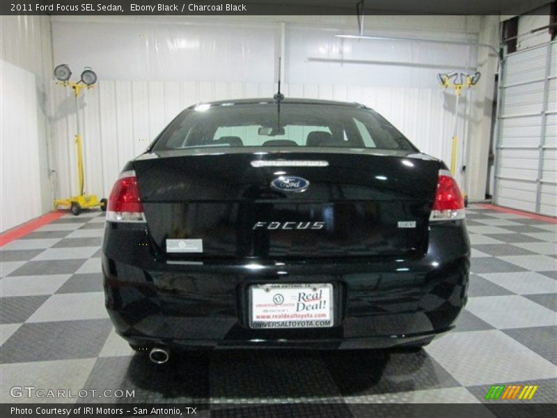 Ebony Black / Charcoal Black 2011 Ford Focus SEL Sedan
