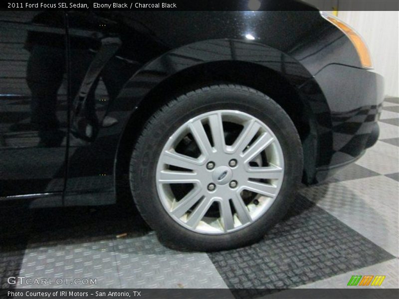 Ebony Black / Charcoal Black 2011 Ford Focus SEL Sedan