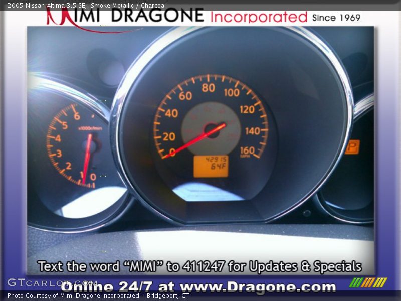 Smoke Metallic / Charcoal 2005 Nissan Altima 3.5 SE