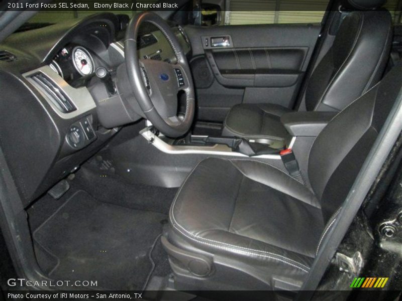 Ebony Black / Charcoal Black 2011 Ford Focus SEL Sedan