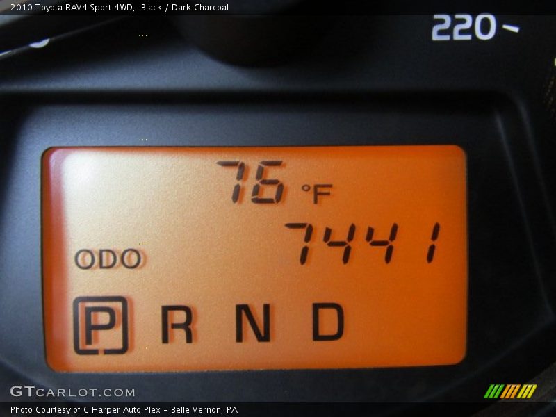 Black / Dark Charcoal 2010 Toyota RAV4 Sport 4WD