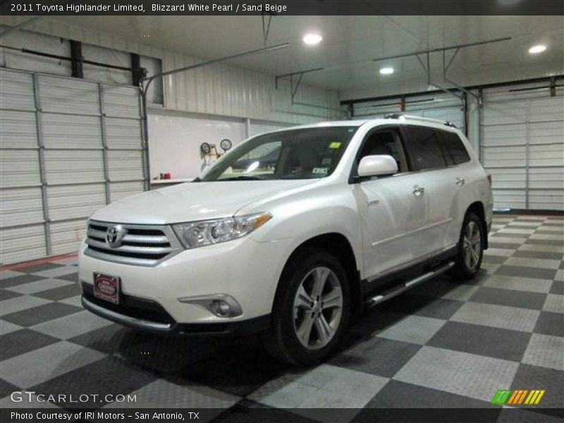 Blizzard White Pearl / Sand Beige 2011 Toyota Highlander Limited