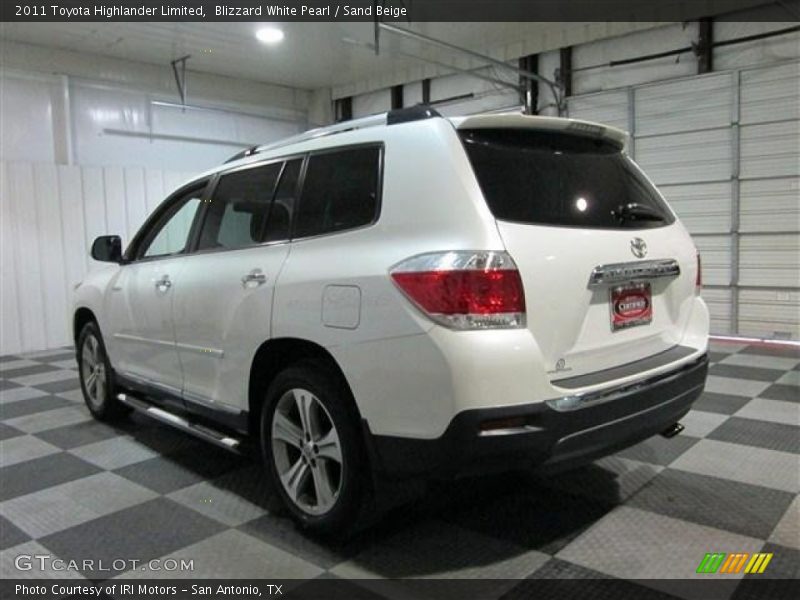 Blizzard White Pearl / Sand Beige 2011 Toyota Highlander Limited