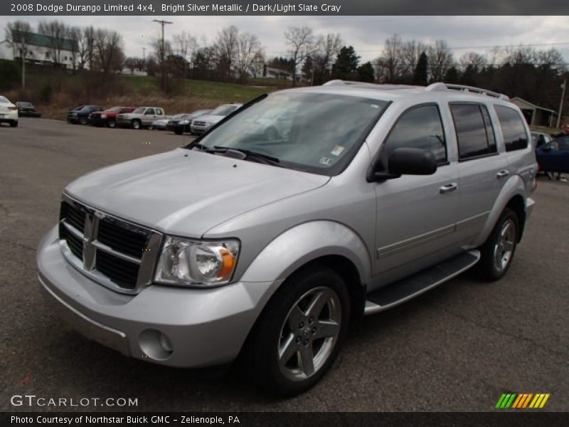 Bright Silver Metallic / Dark/Light Slate Gray 2008 Dodge Durango Limited 4x4