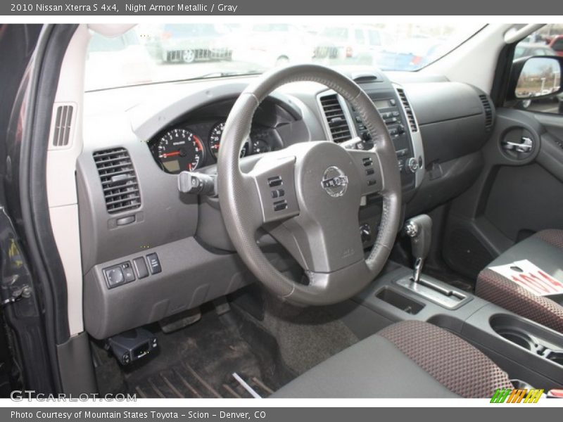 Night Armor Metallic / Gray 2010 Nissan Xterra S 4x4