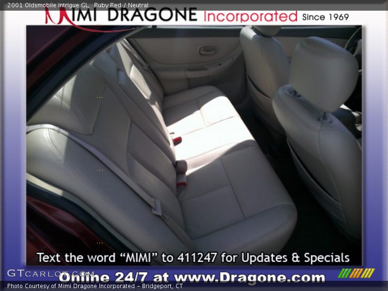 Ruby Red / Neutral 2001 Oldsmobile Intrigue GL