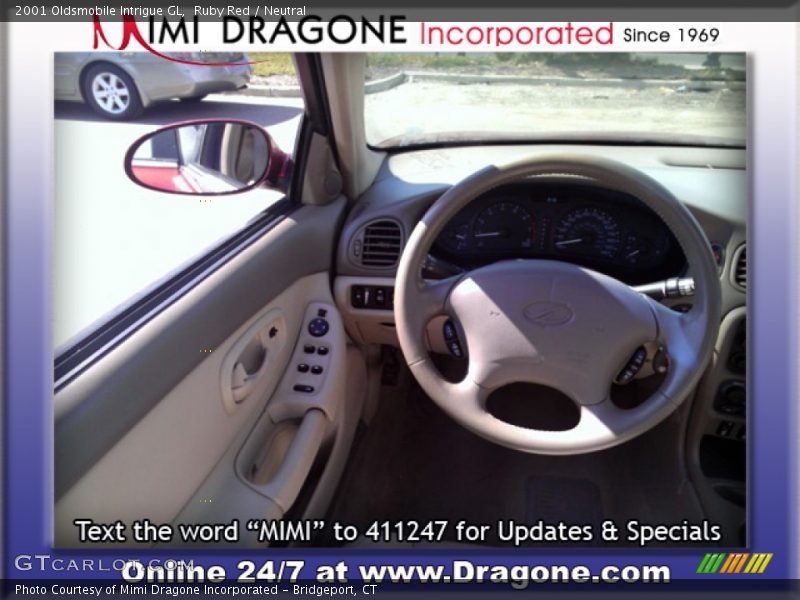 Ruby Red / Neutral 2001 Oldsmobile Intrigue GL