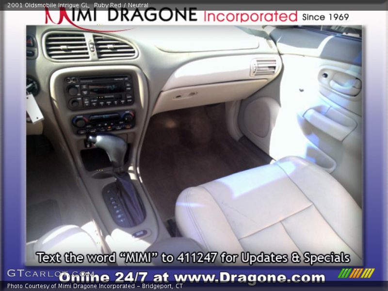 Ruby Red / Neutral 2001 Oldsmobile Intrigue GL