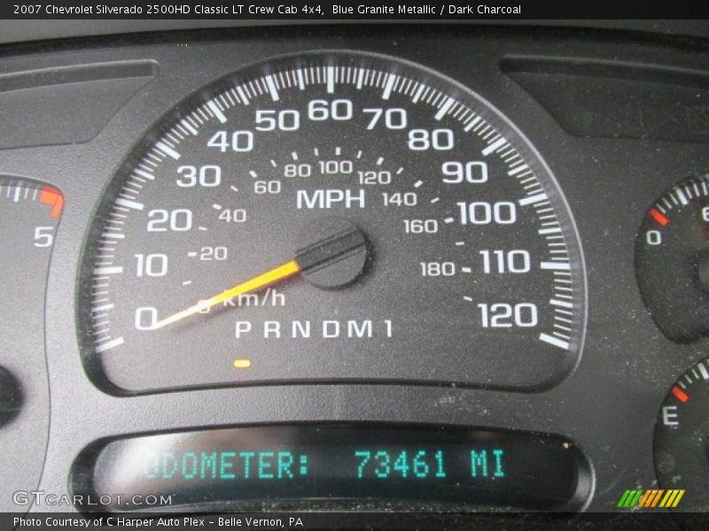 Blue Granite Metallic / Dark Charcoal 2007 Chevrolet Silverado 2500HD Classic LT Crew Cab 4x4