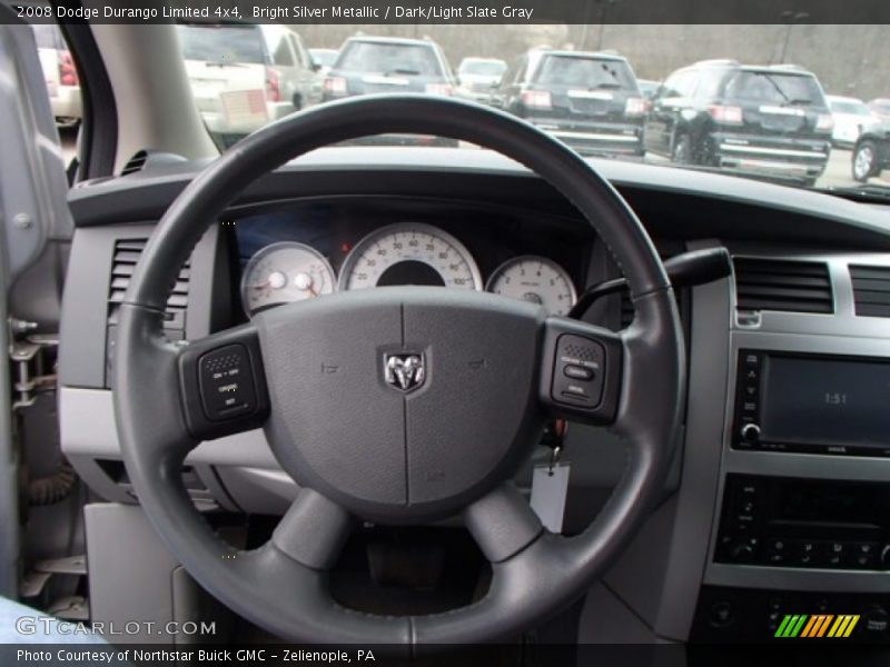 Bright Silver Metallic / Dark/Light Slate Gray 2008 Dodge Durango Limited 4x4