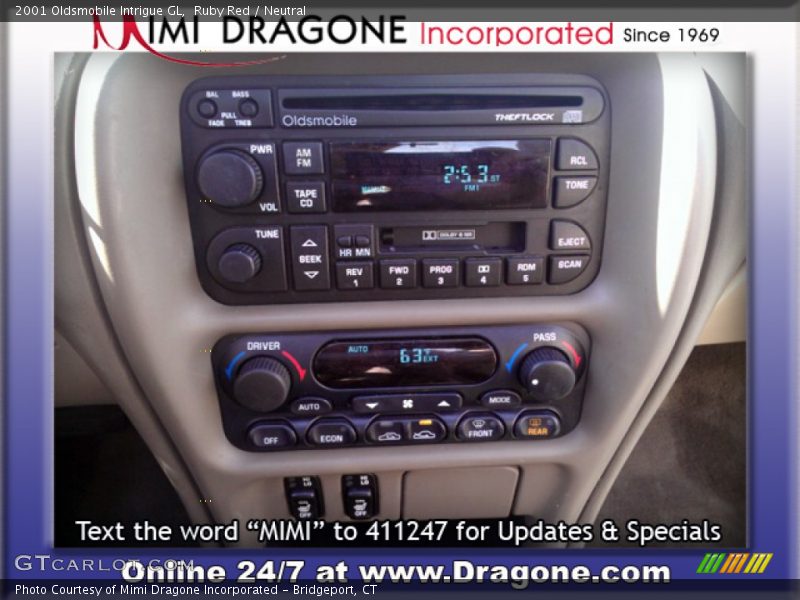Ruby Red / Neutral 2001 Oldsmobile Intrigue GL