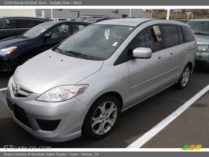 Sunlight Silver / Black 2008 Mazda MAZDA5 Sport