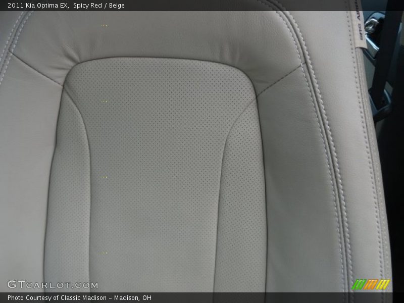 Spicy Red / Beige 2011 Kia Optima EX