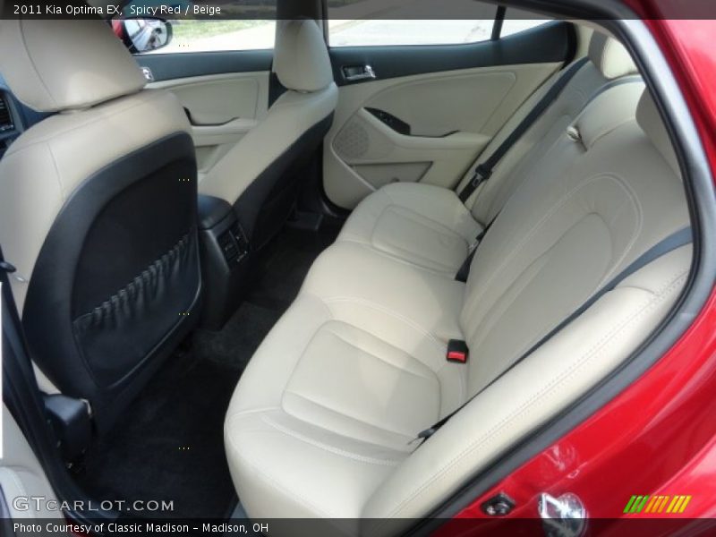 Spicy Red / Beige 2011 Kia Optima EX