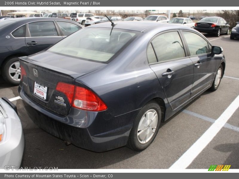 Magnetic Pearl / Blue 2006 Honda Civic Hybrid Sedan