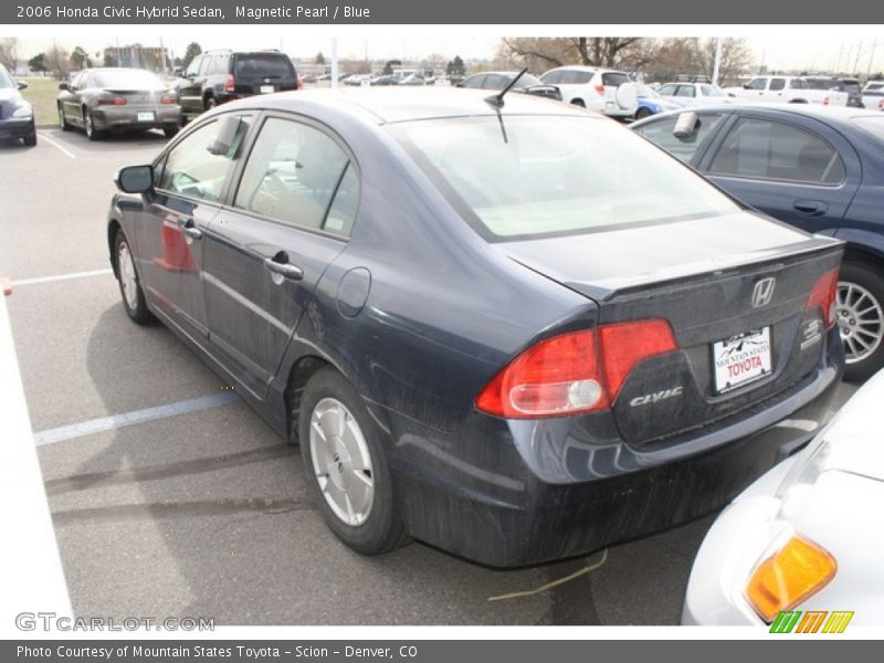 Magnetic Pearl / Blue 2006 Honda Civic Hybrid Sedan