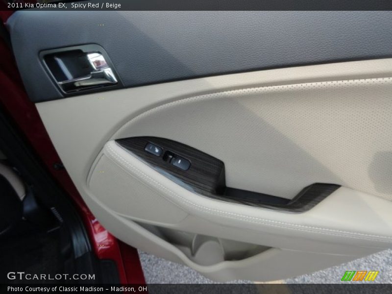 Spicy Red / Beige 2011 Kia Optima EX