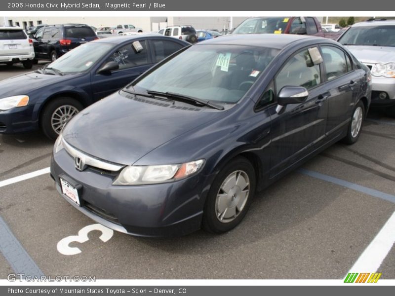 Magnetic Pearl / Blue 2006 Honda Civic Hybrid Sedan