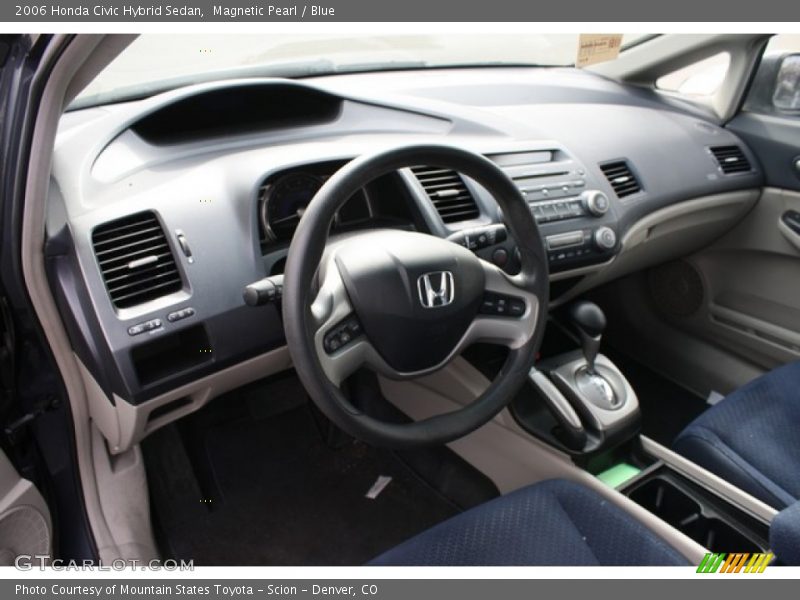Magnetic Pearl / Blue 2006 Honda Civic Hybrid Sedan
