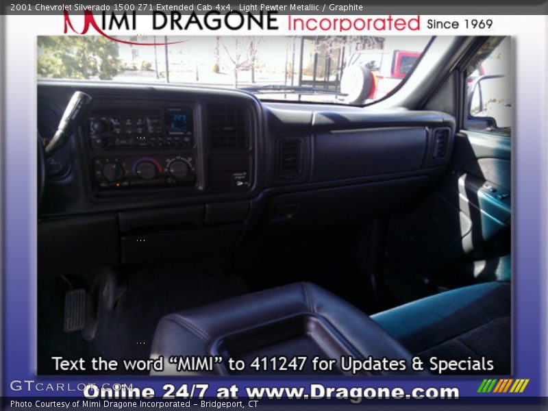 Light Pewter Metallic / Graphite 2001 Chevrolet Silverado 1500 Z71 Extended Cab 4x4