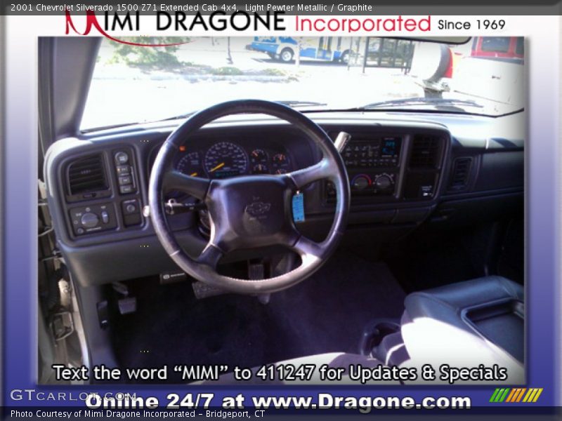 Light Pewter Metallic / Graphite 2001 Chevrolet Silverado 1500 Z71 Extended Cab 4x4