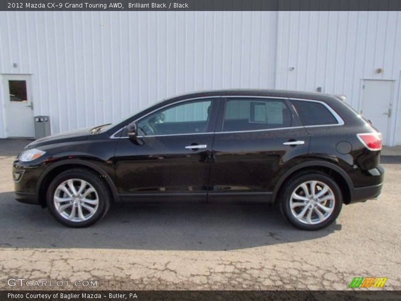 Brilliant Black / Black 2012 Mazda CX-9 Grand Touring AWD