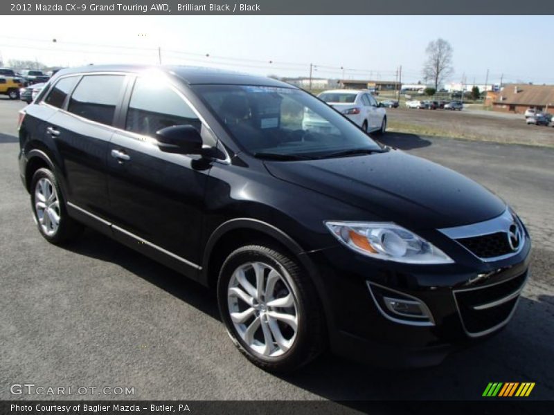 Brilliant Black / Black 2012 Mazda CX-9 Grand Touring AWD