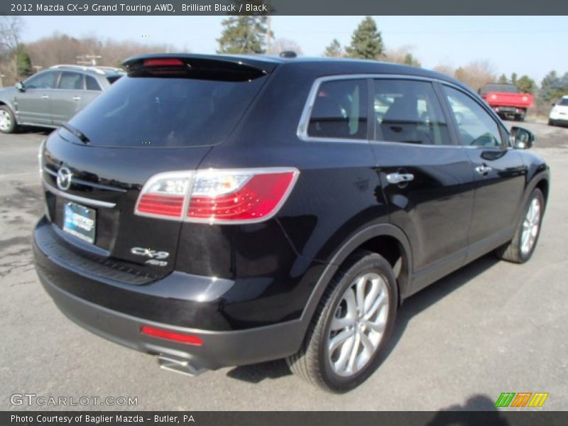 Brilliant Black / Black 2012 Mazda CX-9 Grand Touring AWD