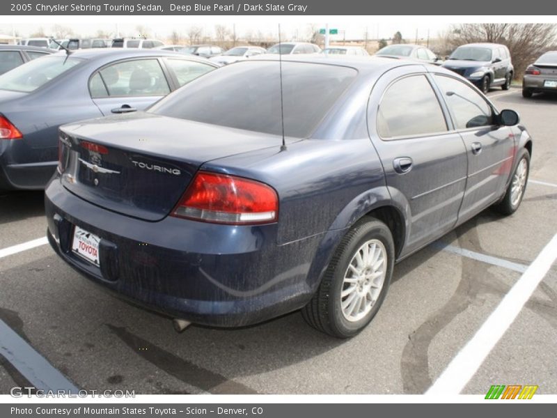 Deep Blue Pearl / Dark Slate Gray 2005 Chrysler Sebring Touring Sedan