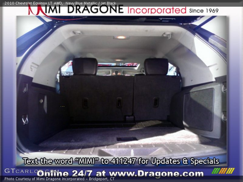 Navy Blue Metallic / Jet Black 2010 Chevrolet Equinox LT AWD