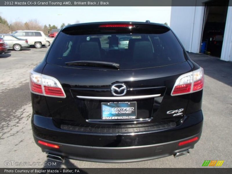 Brilliant Black / Black 2012 Mazda CX-9 Grand Touring AWD