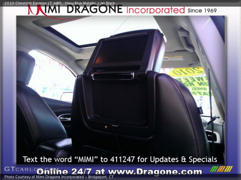 Navy Blue Metallic / Jet Black 2010 Chevrolet Equinox LT AWD