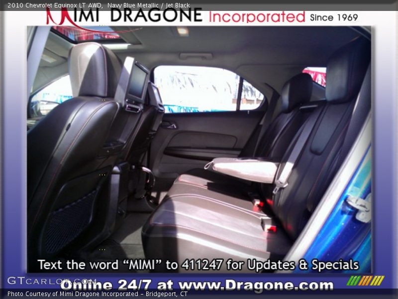 Navy Blue Metallic / Jet Black 2010 Chevrolet Equinox LT AWD