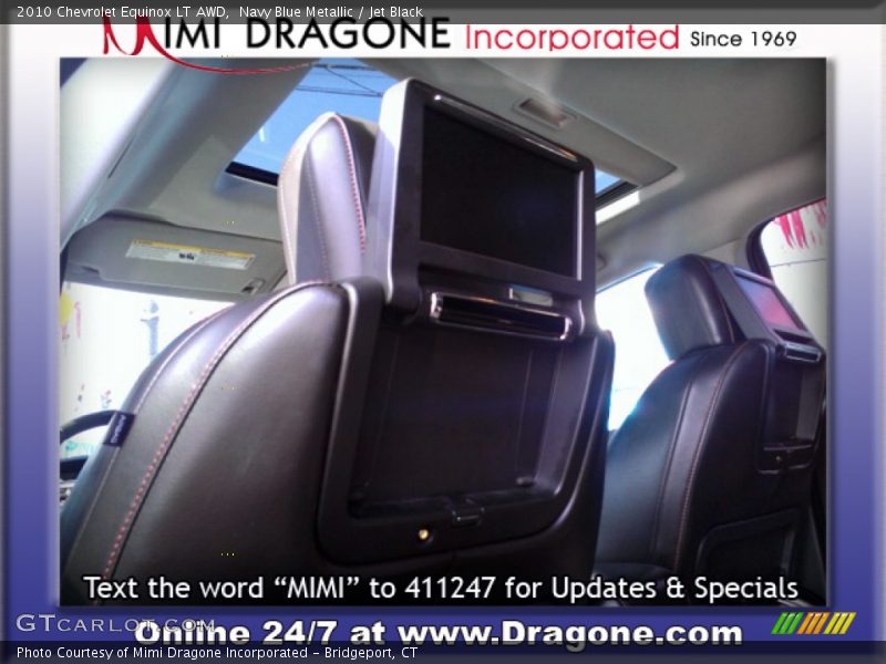 Navy Blue Metallic / Jet Black 2010 Chevrolet Equinox LT AWD