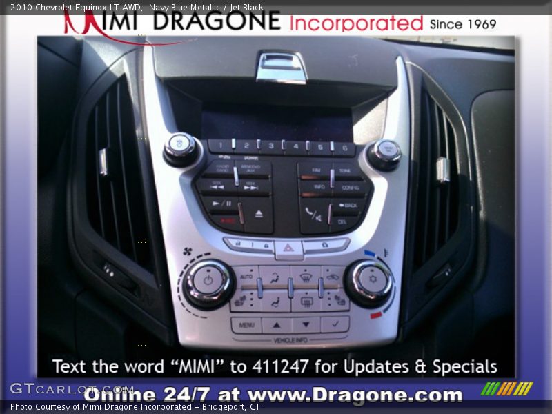 Navy Blue Metallic / Jet Black 2010 Chevrolet Equinox LT AWD