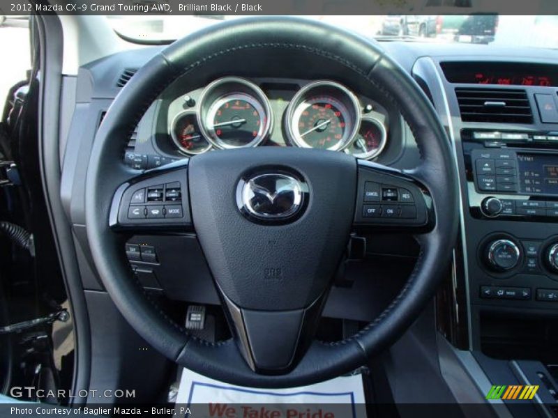 Brilliant Black / Black 2012 Mazda CX-9 Grand Touring AWD