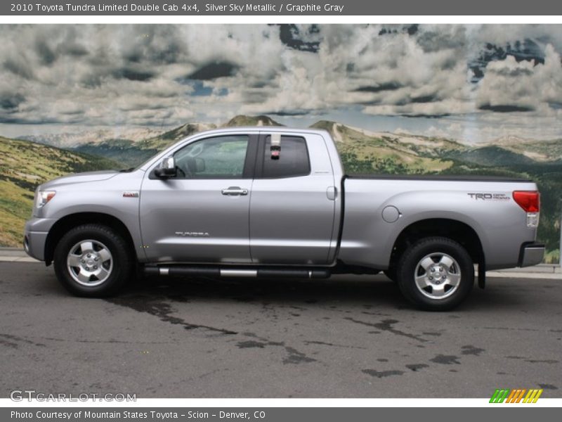 Silver Sky Metallic / Graphite Gray 2010 Toyota Tundra Limited Double Cab 4x4