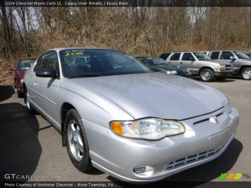 Galaxy Silver Metallic / Ebony Black 2004 Chevrolet Monte Carlo LS