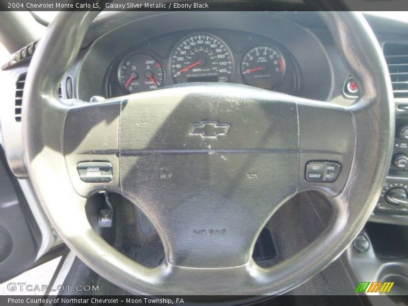 Galaxy Silver Metallic / Ebony Black 2004 Chevrolet Monte Carlo LS