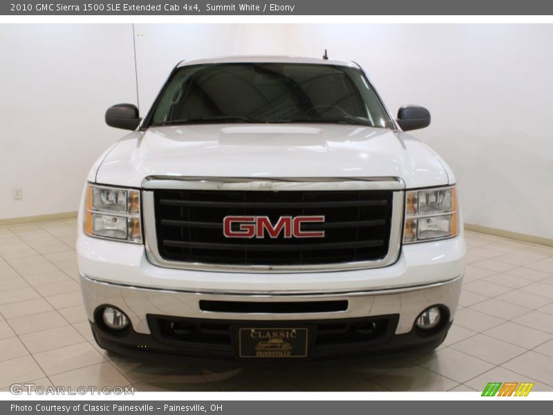 Summit White / Ebony 2010 GMC Sierra 1500 SLE Extended Cab 4x4