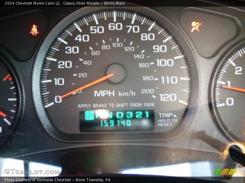 Galaxy Silver Metallic / Ebony Black 2004 Chevrolet Monte Carlo LS