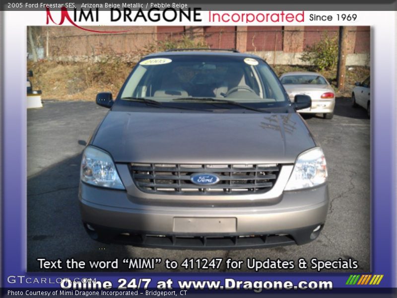 Arizona Beige Metallic / Pebble Beige 2005 Ford Freestar SES